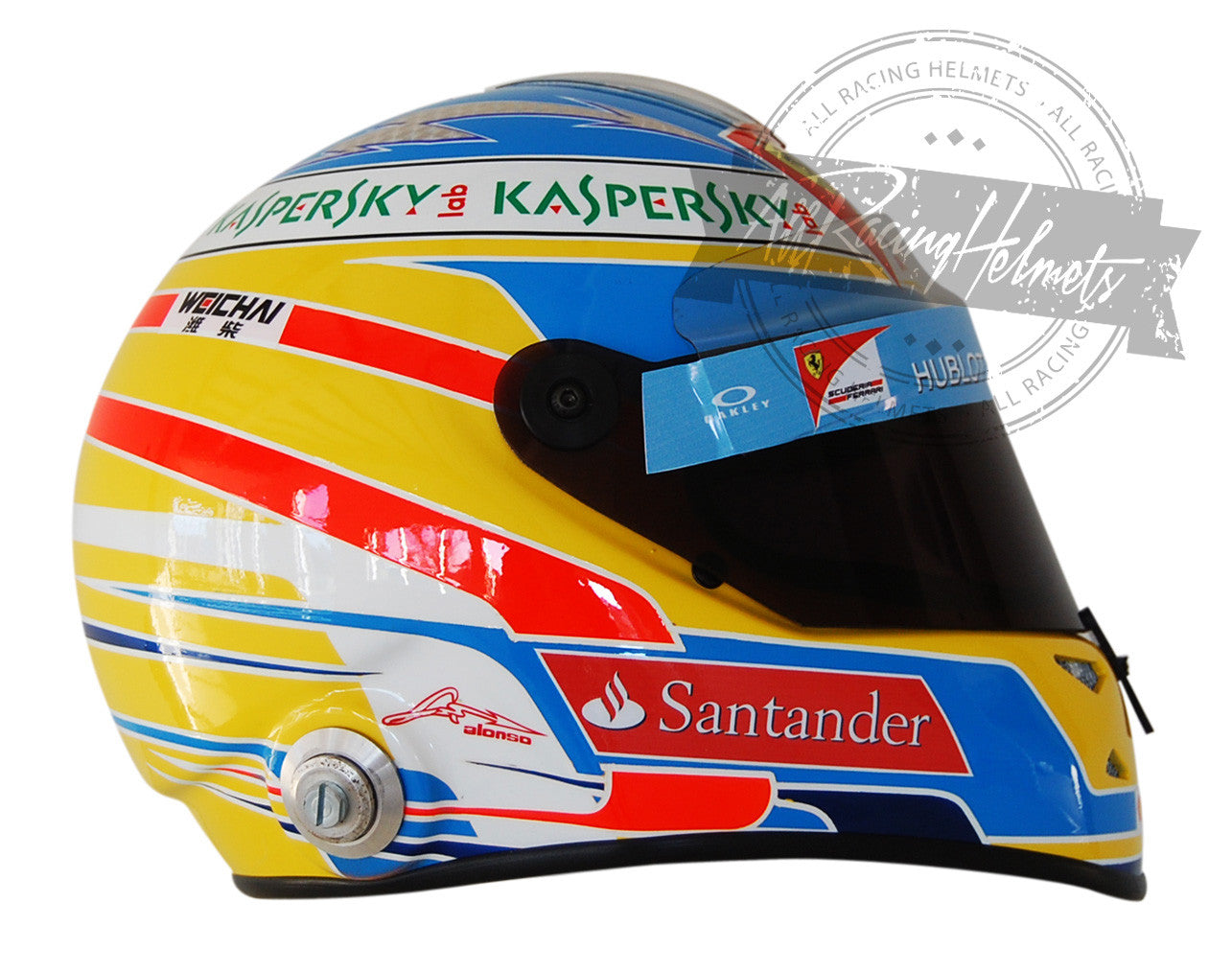 Casco réplica Fernando Alonso F1 2014 a escala 1:1