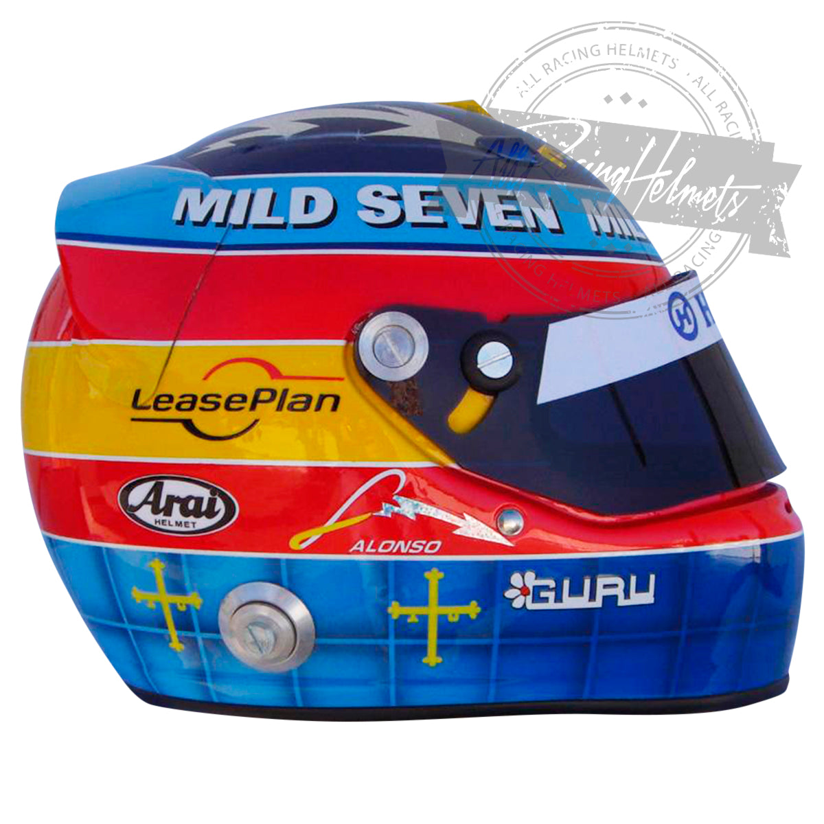 Fernando Alonso 2004 F1 Replica Helmet Scale 1:1