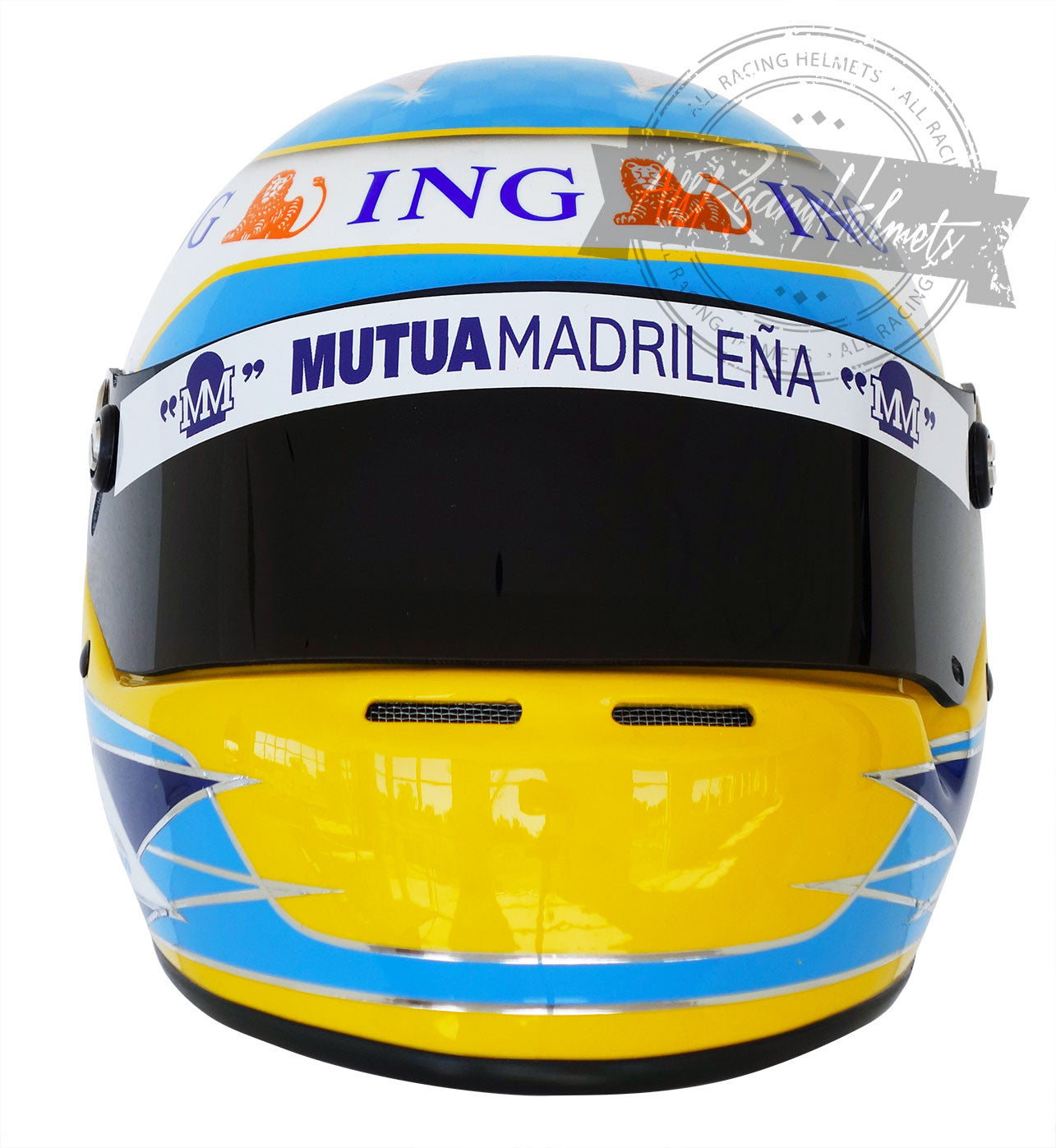 Casco Réplica Fernando Alonso F1 2008 Escala 1:1