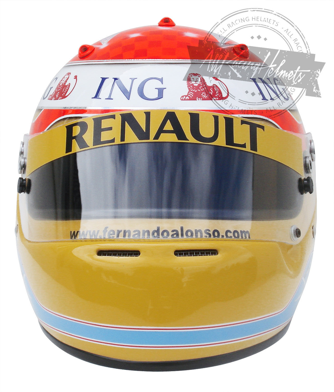 Fernando Alonso 2009 F1 Replica Helmet 1:1 Scale