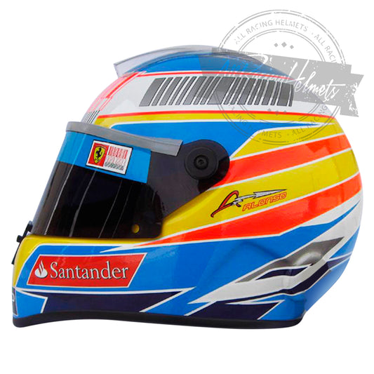 Casque F1 Réplique Fernando Alonso 2010 Échelle 1:1