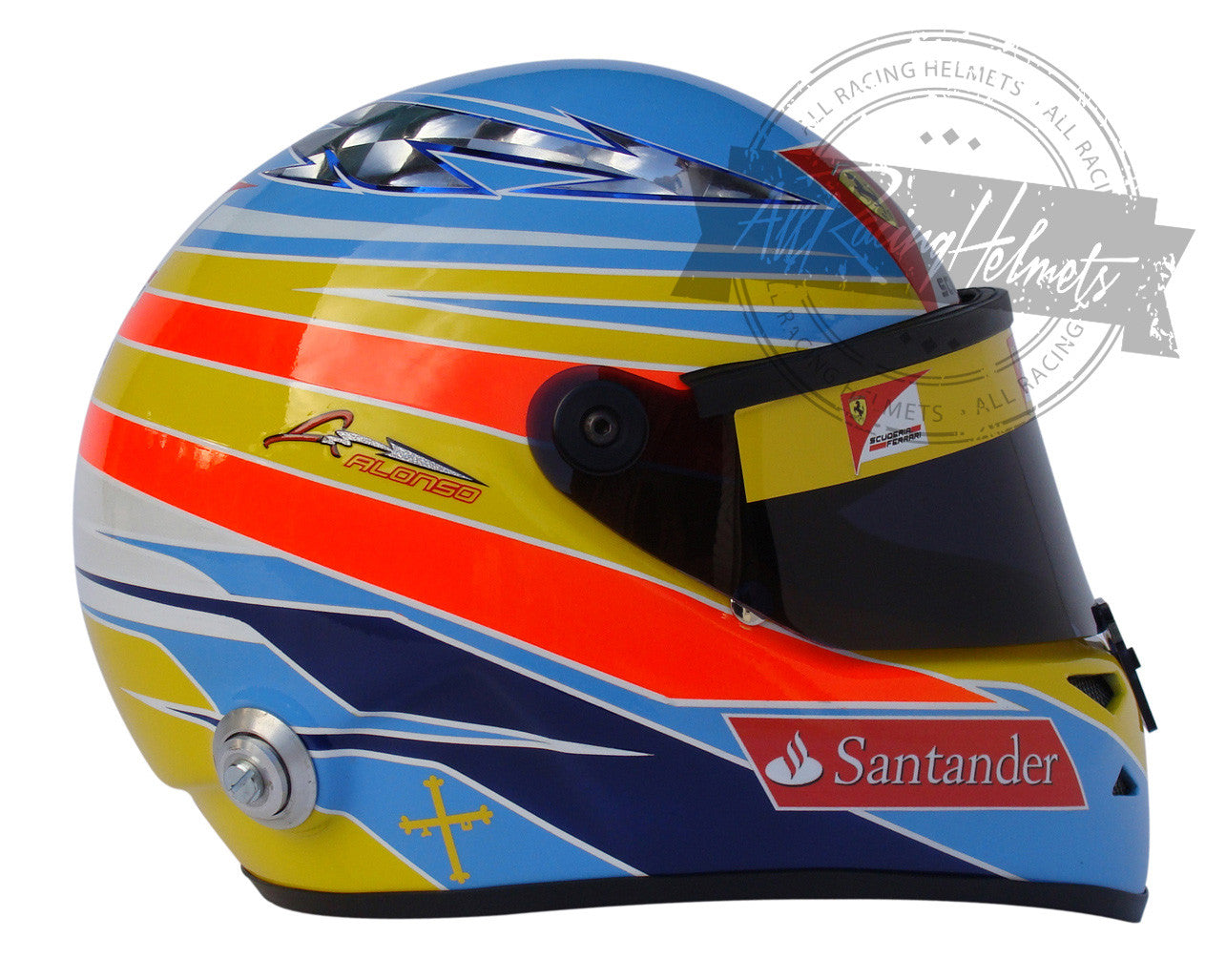 Fernando Alonso 2011 F1 Replica Helmet 1:1 Scale