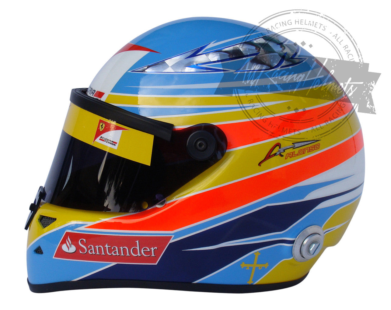 Fernando Alonso 2011 F1 Replica Helmet 1:1 Scale