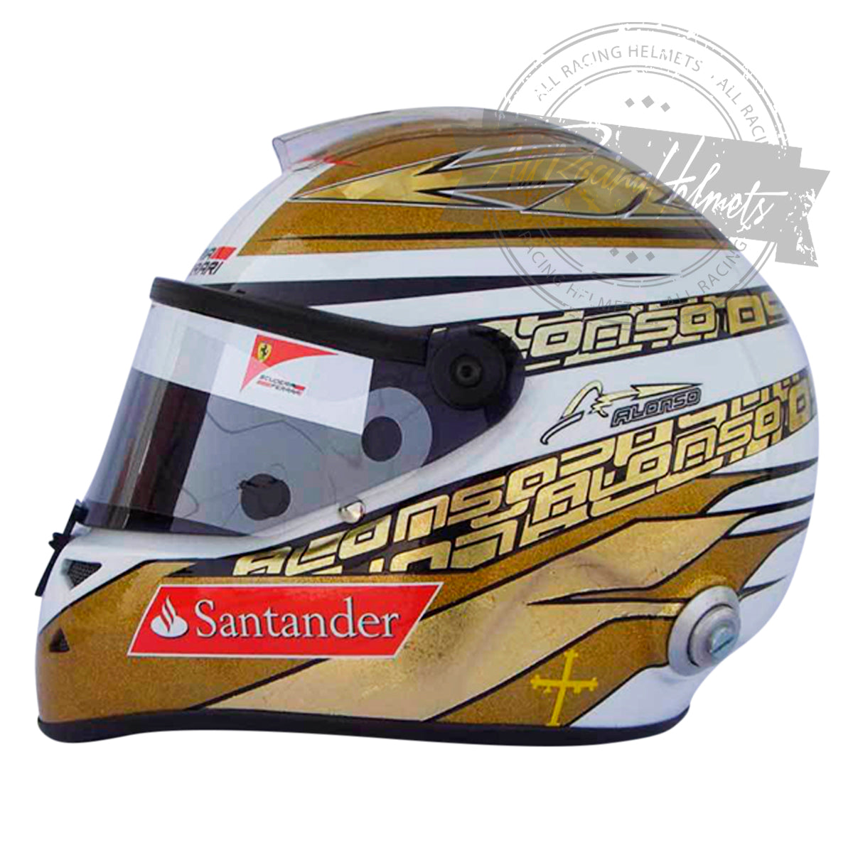 Fernando Alonso 2011 Monaco GP F1 Replica Helmet 1:1 Scale