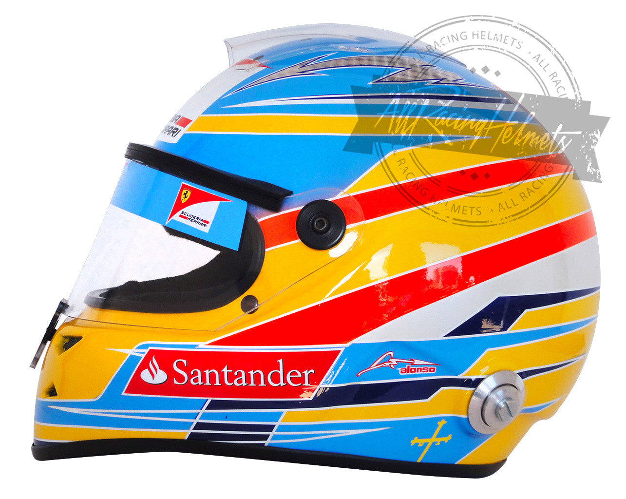 Fernando Alonso 2012 F1 Replica Helmet 1:1 Scale