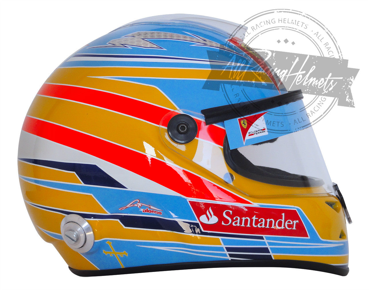 Fernando Alonso 2012 F1 Replica Helmet | Full Scale 1:1 Fernando Alonso 2012 F1 Replica Helmet | Full Scale 1:1
