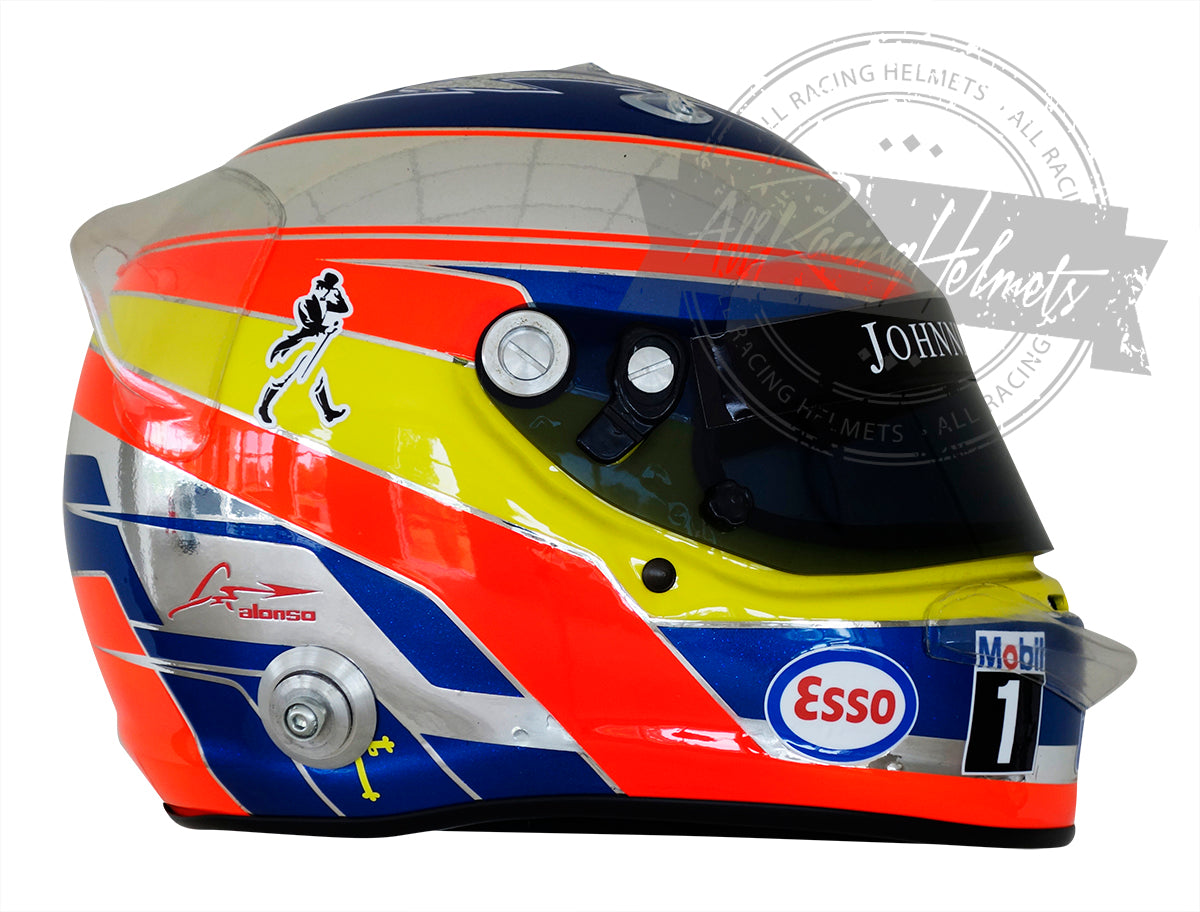 Fernando Alonso 2016 Singapore GP F1 Replica Helmet 1:1 Scale