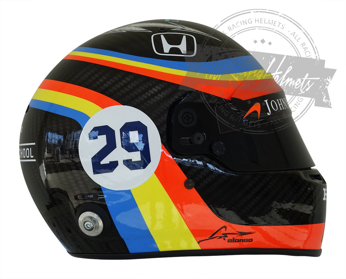 Fernando Alonso 2017 Indy 500 Replica Helmet 1:1 Scale