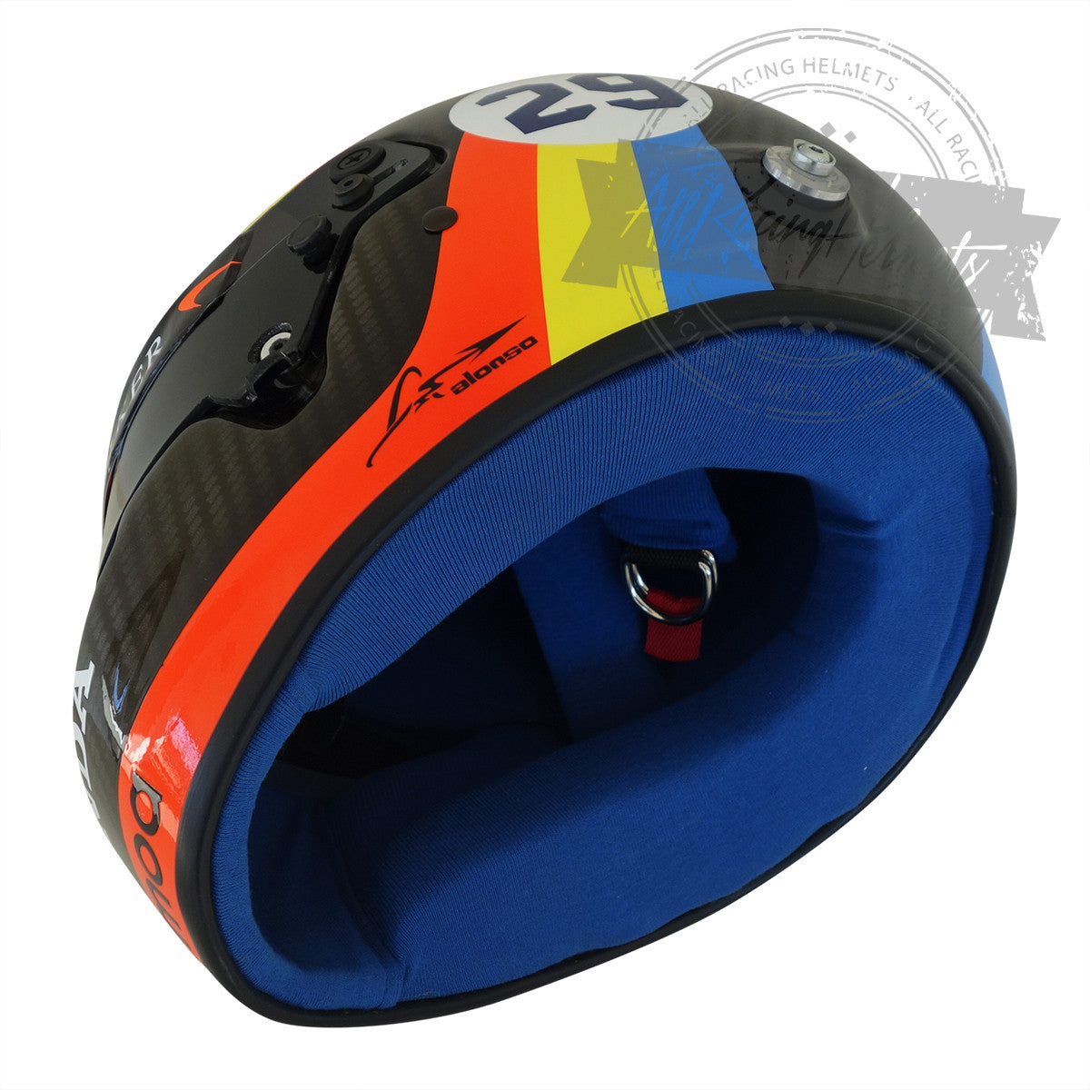 Fernando Alonso 2017 Indy 500 Replica Helmet 1:1 Scale