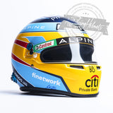 Fernando Alonso 2021 F1 Replica Helmet Scale 1:1