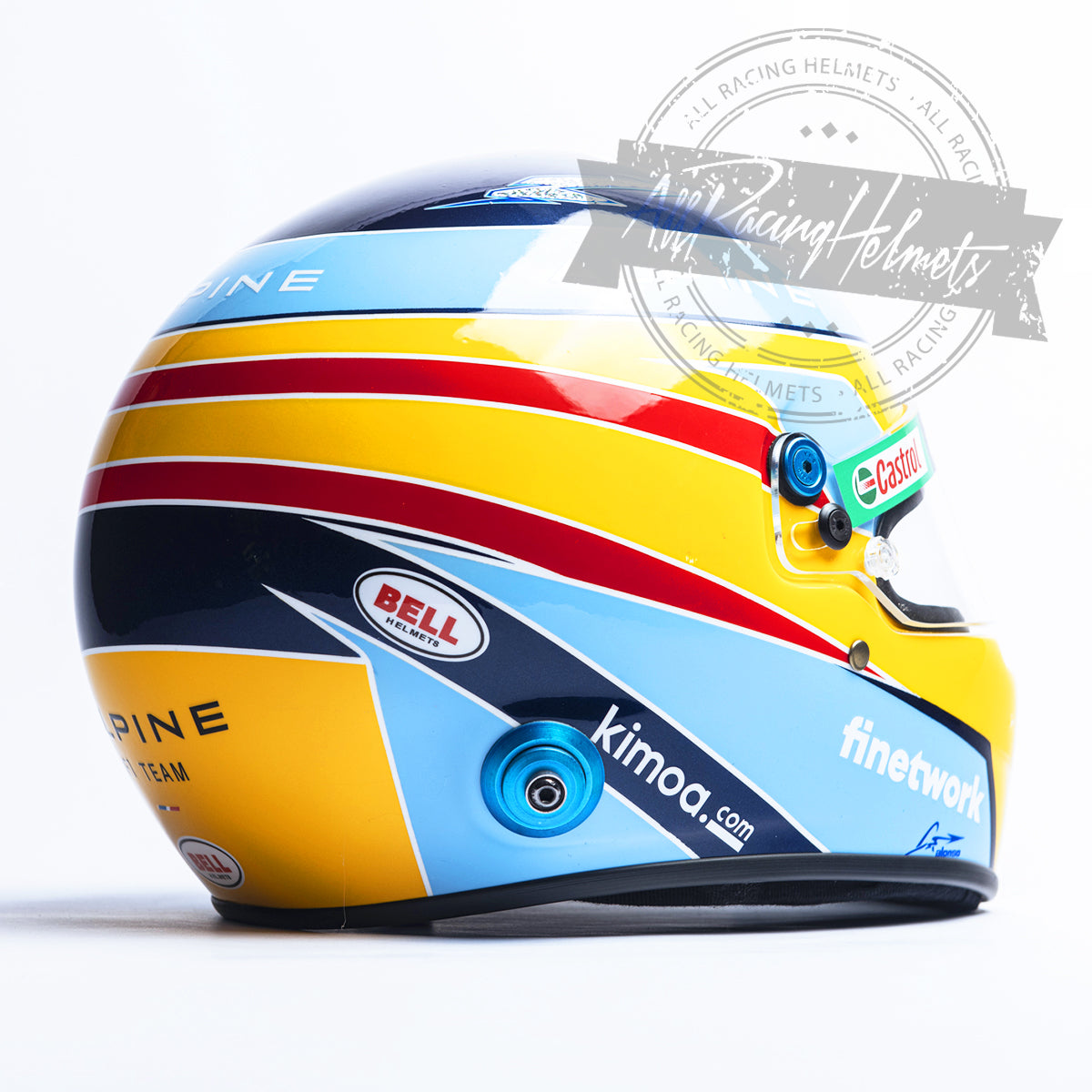 Fernando Alonso 2021 F1 Replica Helmet 1:1 Scale