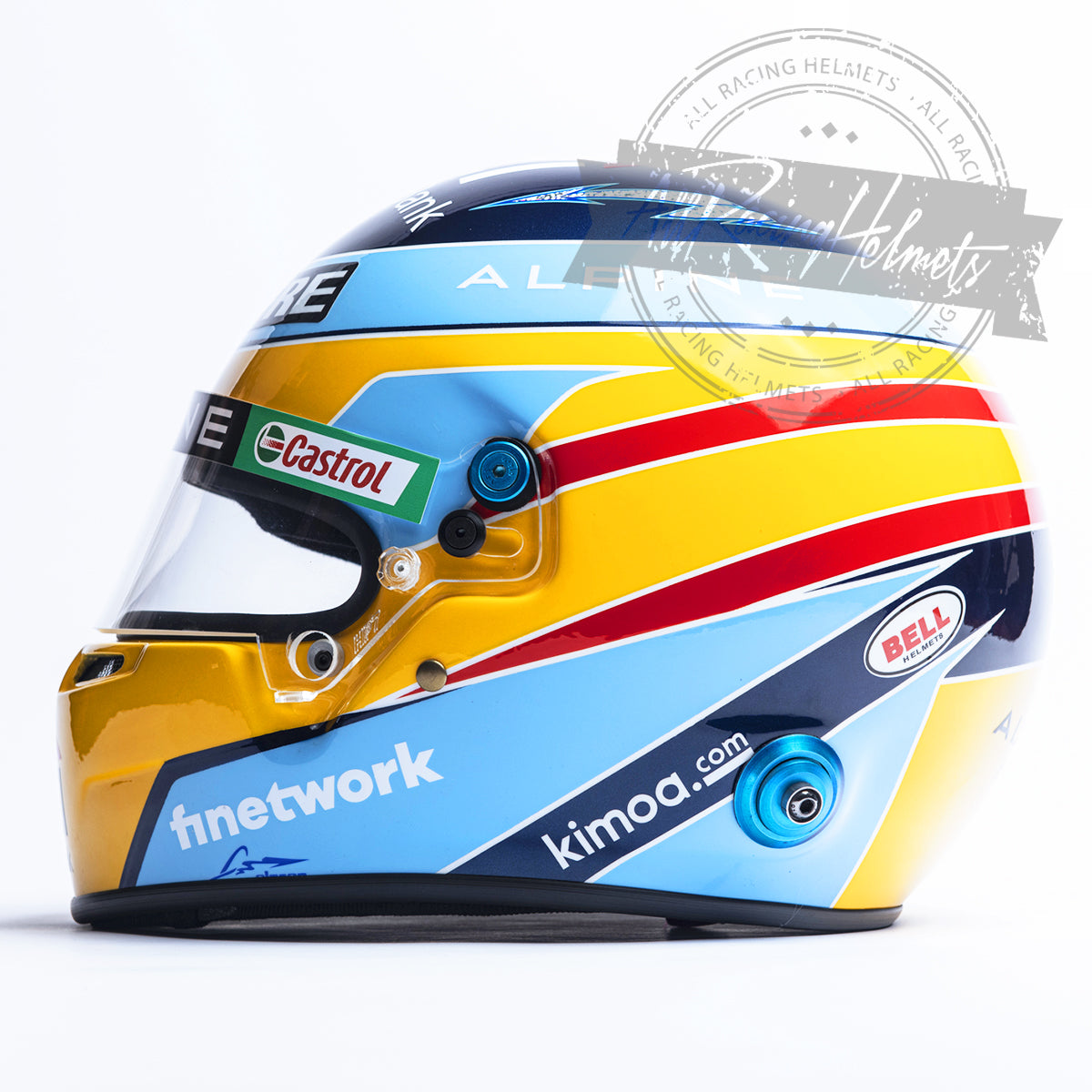 Fernando Alonso 2021 F1 Replica Helmet Scale 1:1 – All