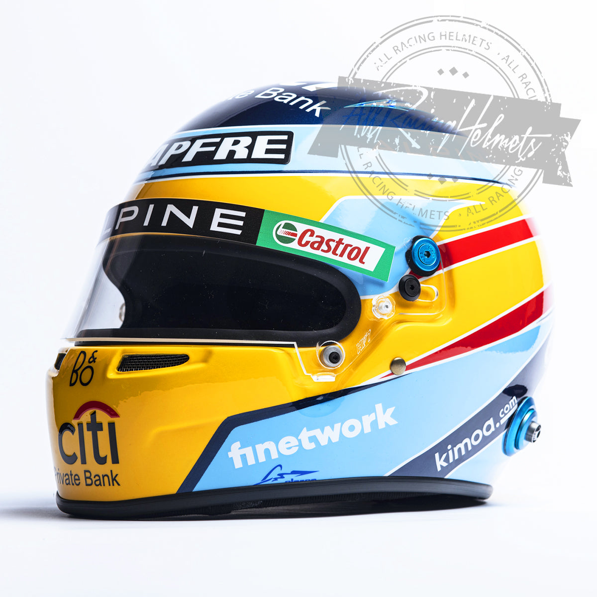 Fernando Alonso 2021 F1 Replica Helmet 1:1 Scale