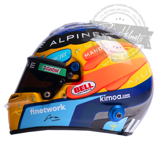 Casque Réplique F1 Fernando Alonso GP USA 2021 Échelle 1:1