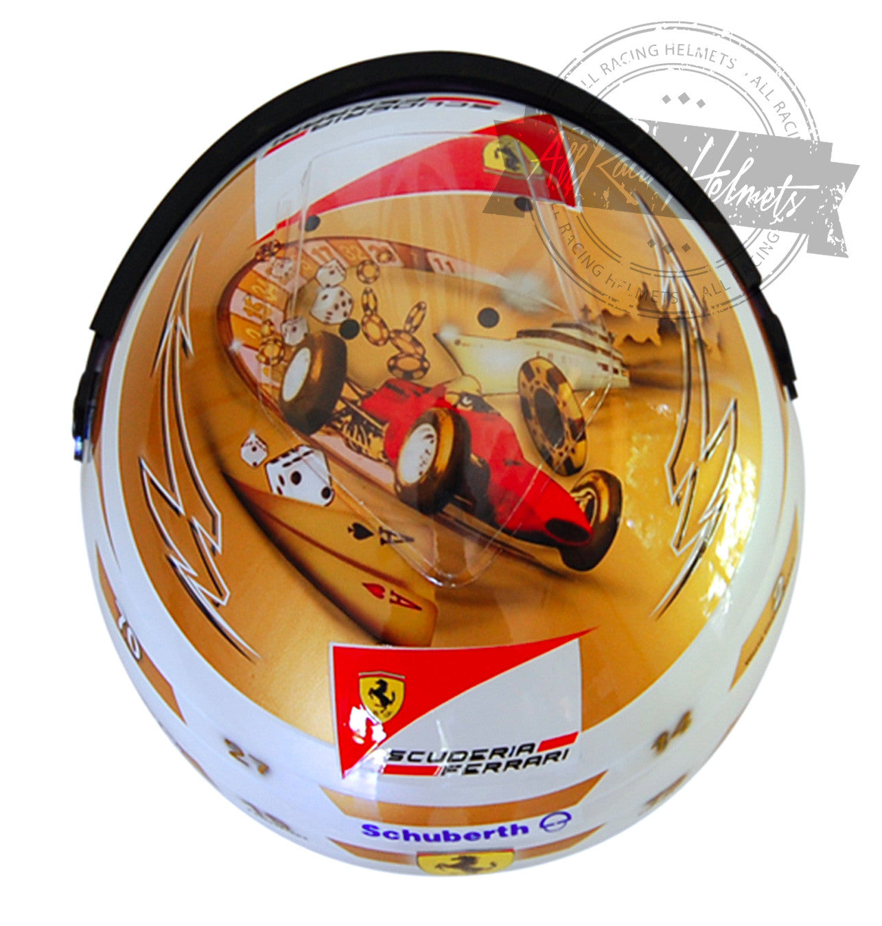 Fernando Alonso 2012 Monaco GP F1 Replica Helmet 1:1 Scale