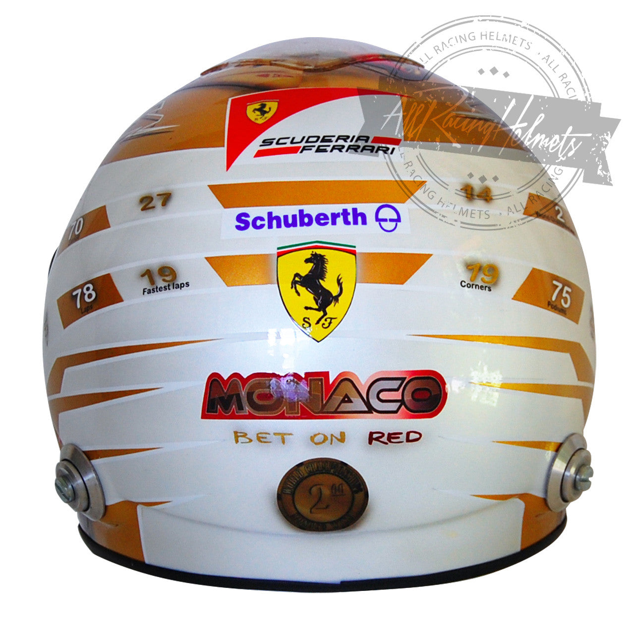 Fernando Alonso 2012 Monaco GP F1 Replica Helmet 1:1 Scale