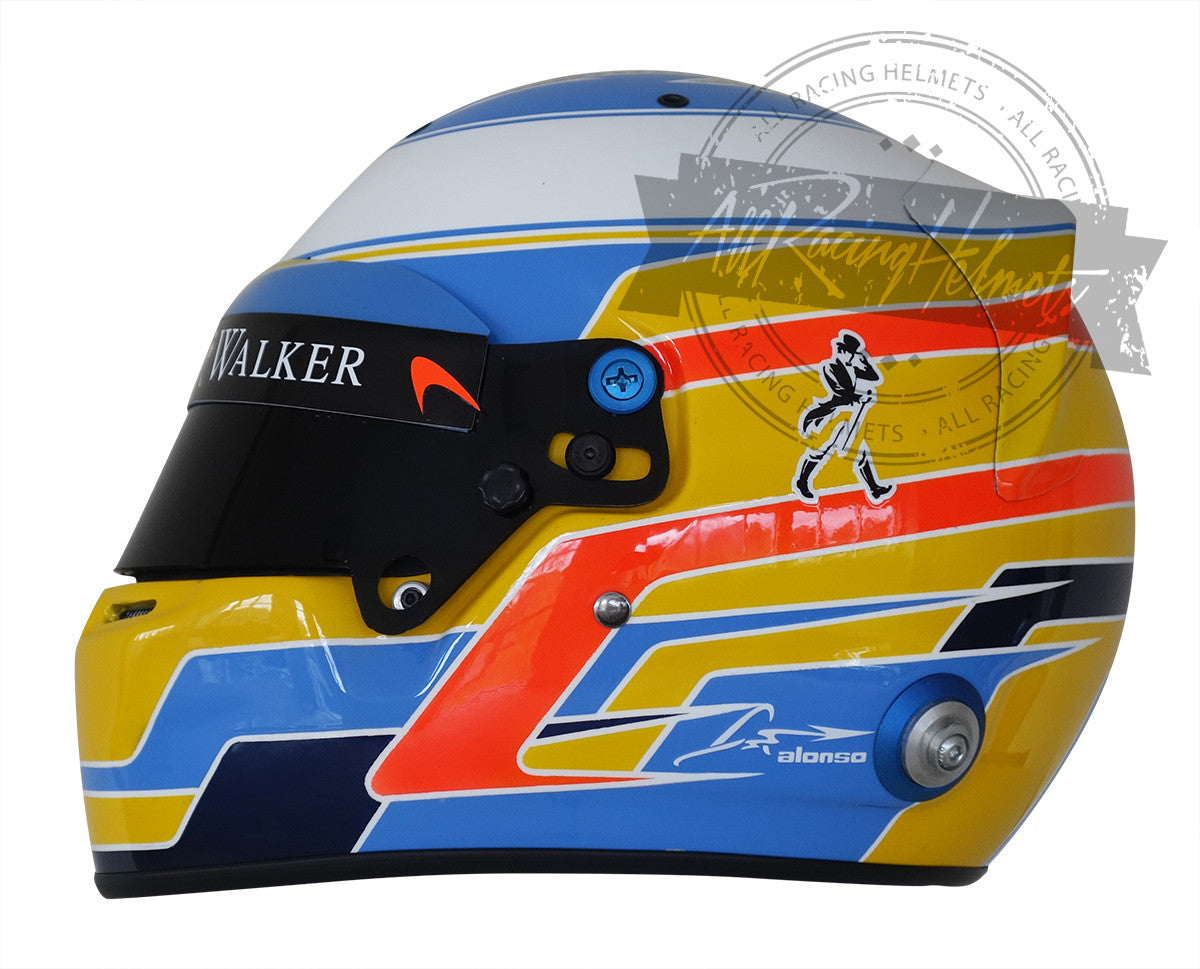 Fernando Alonso 2017 F1 Replica Helmet 1:1 Scale