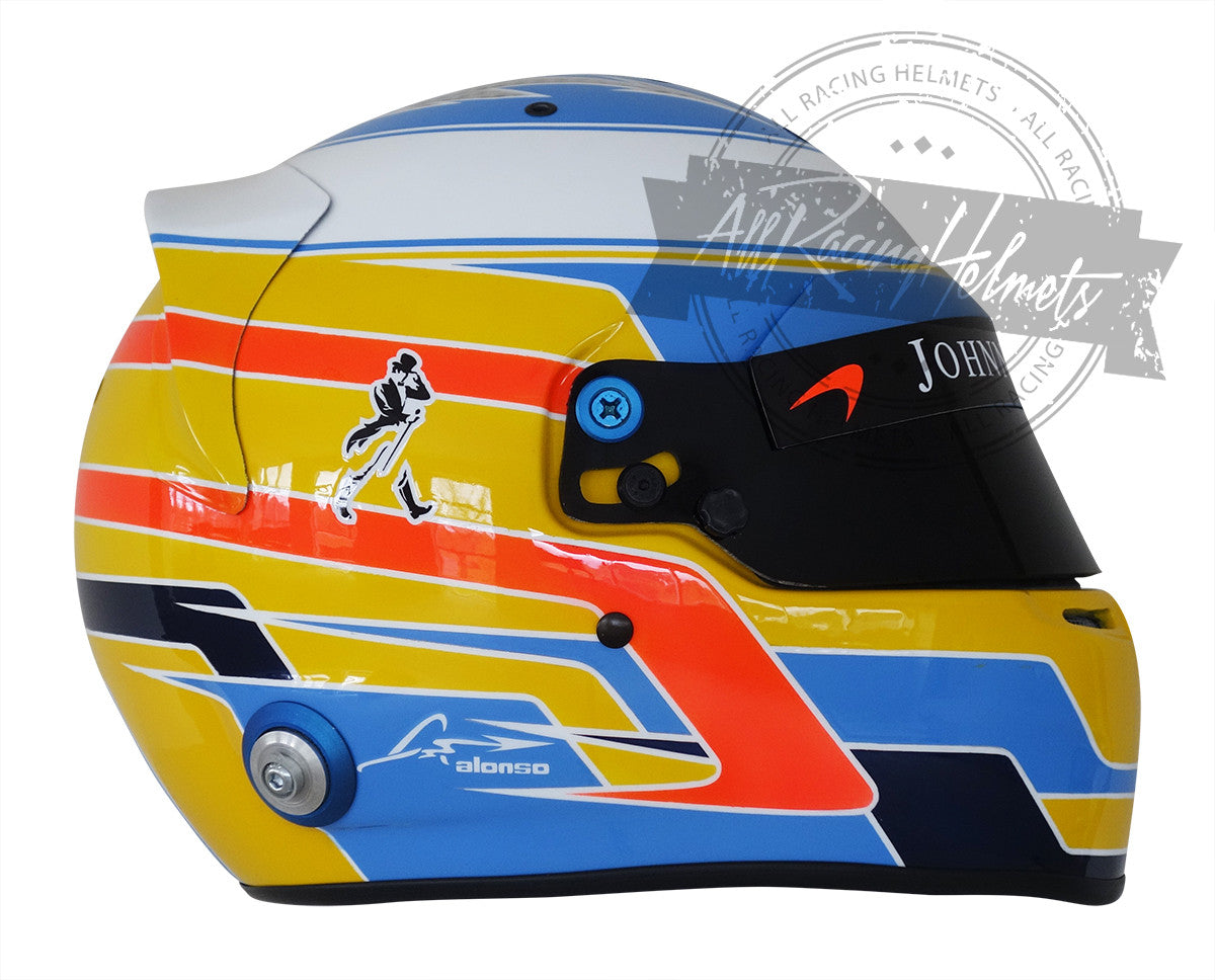 Fernando Alonso 2017 F1 Replica Helmet 1:1 Scale