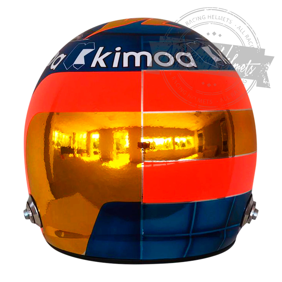 Fernando Alonso 2018 Abu Dhabi GP F1 Replica Helmet 1:1 Scale