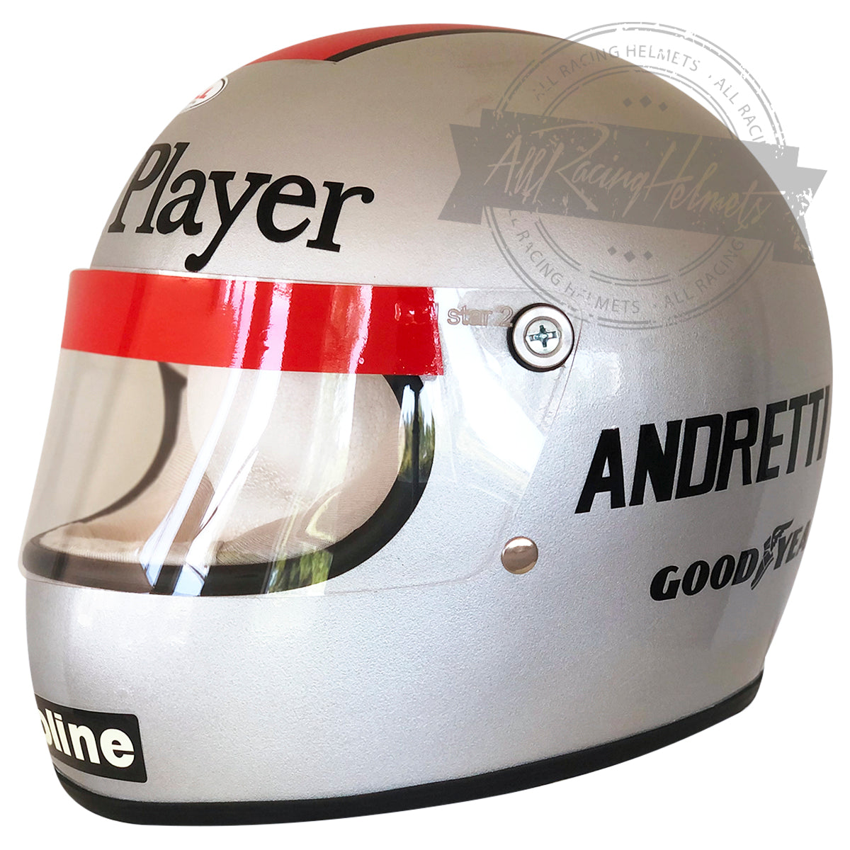 Mario Andretti 1978 F1 Replica Helmet 1:1 Scale