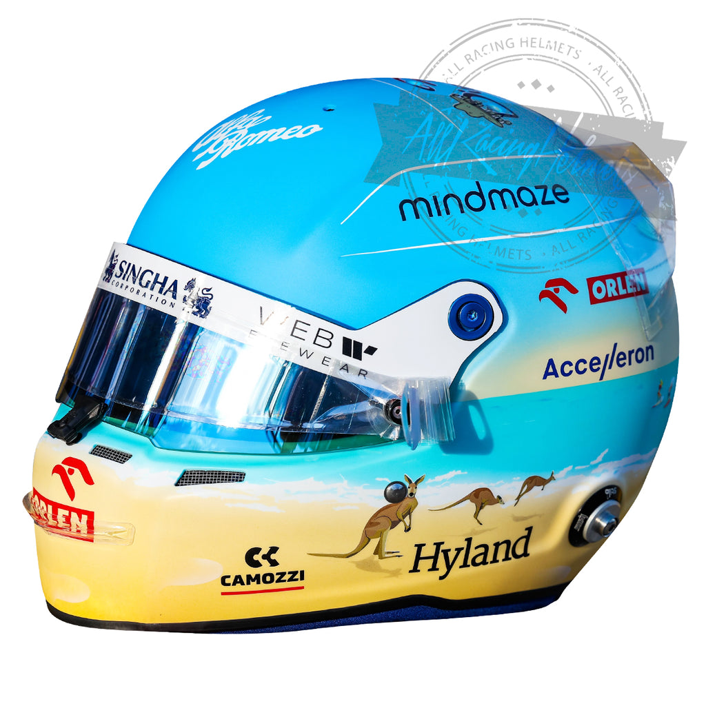Valtteri Bottas 2022 Australian GP F1 Replica Helmet Scale 1:1