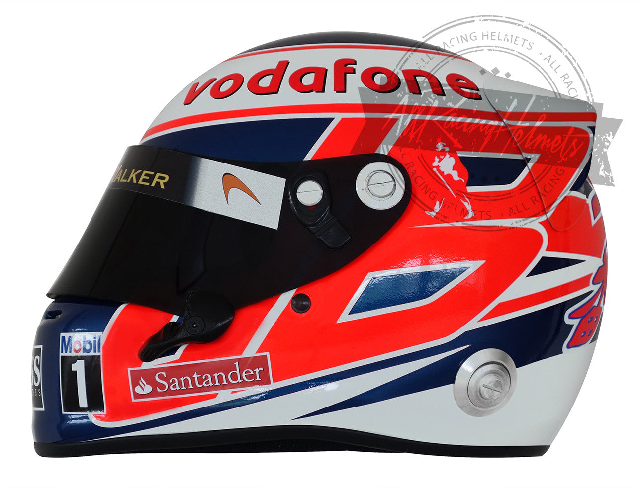 Casco Réplica Jenson Button F1 2013 Escala 1:1