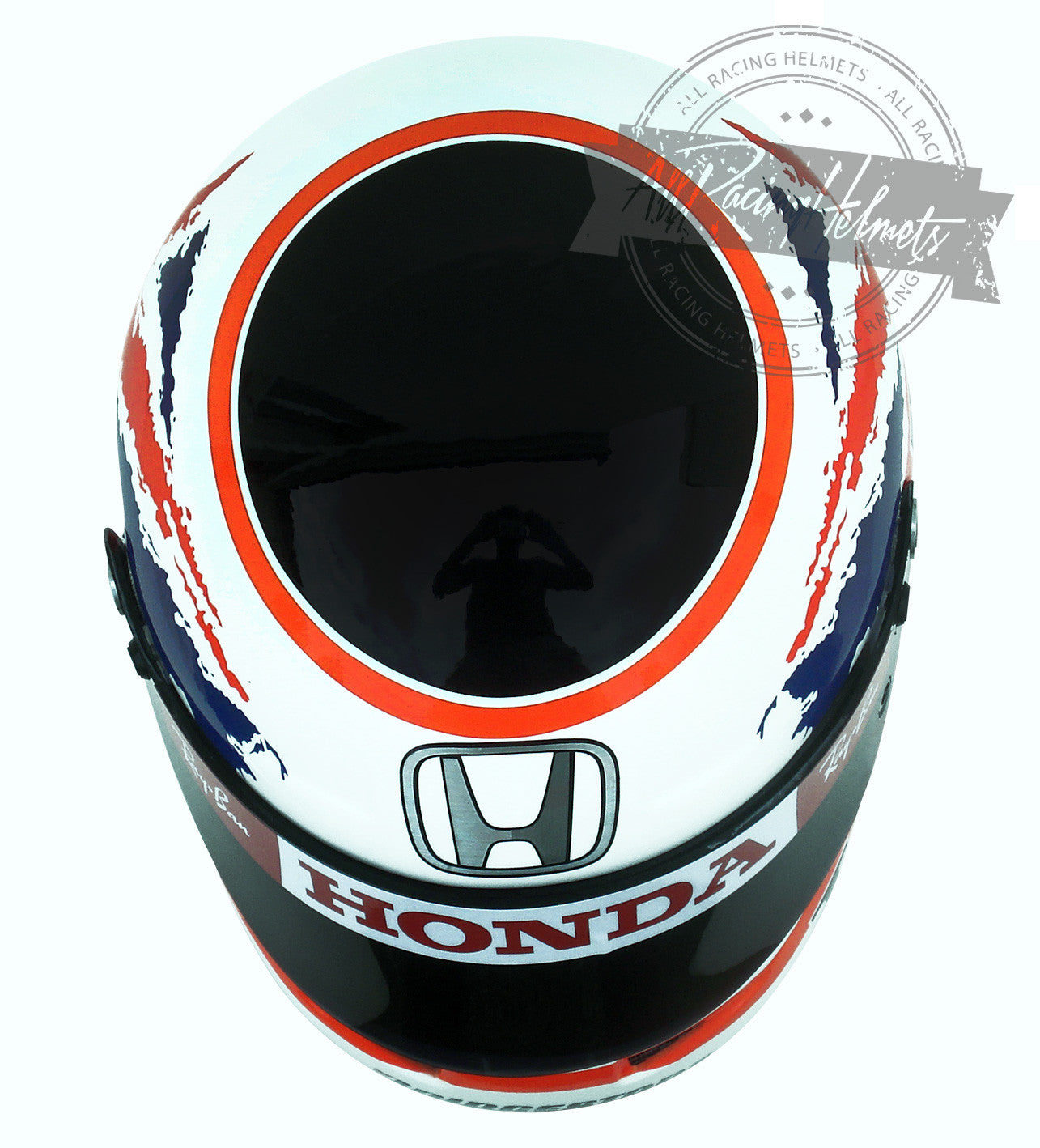 Casco réplica Jenson Button 2008 GP F1 Silverstone Escala 1:1