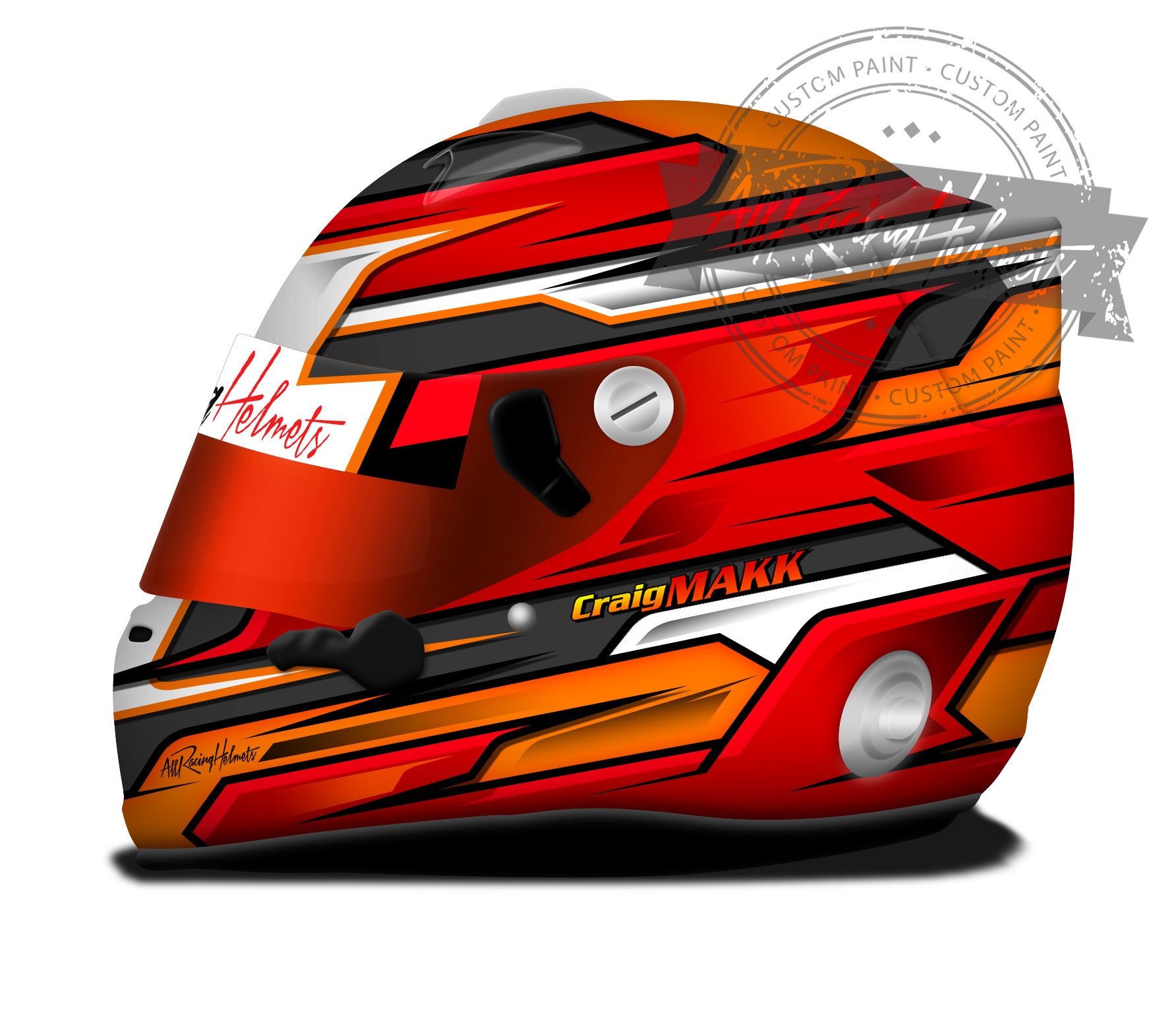 Racing Helmet Designs Handmade Motorcycle Helmets Craig Makk