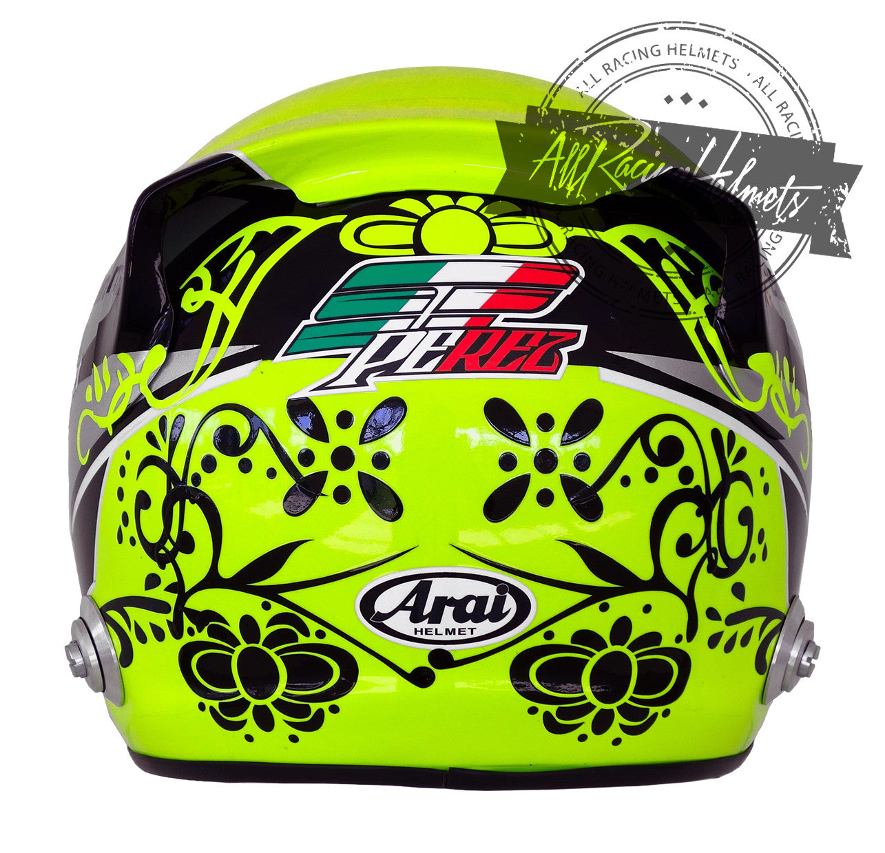 Casque de F1 réplique Sergio Perez 2015 à l'échelle 1:1