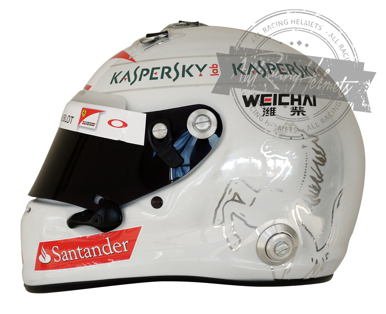 Sebastian Vettel 2015 New Chromed F1 Replica Helmet 1:1 Scale