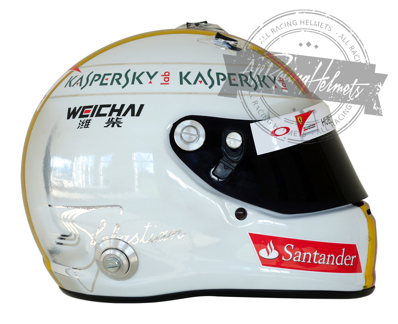 Sebastian Vettel 2015 New Chromed F1 Replica Helmet 1:1 Scale