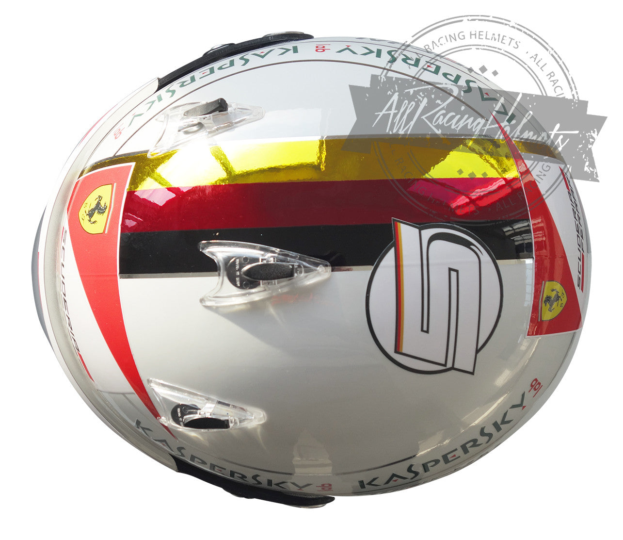Sebastian Vettel 2015 New Chromed F1 Replica Helmet 1:1 Scale