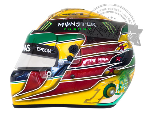 Lewis Hamilton 2016 Interlagos GP F1 Replica Helmet Scale 1:1