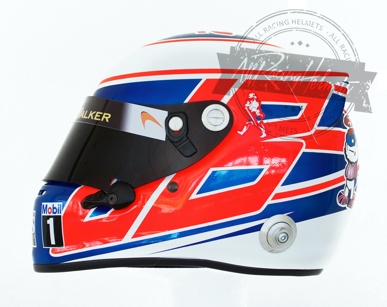 Casque réplique Jenson Button F1 2014 à l'échelle 1:1