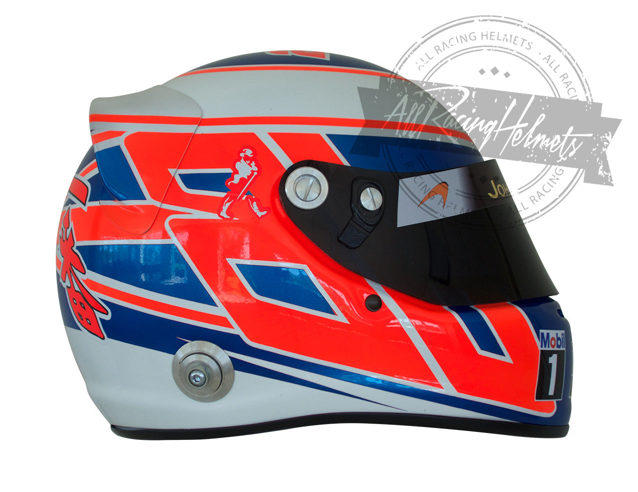 Casque réplique Jenson Button F1 2014 à l'échelle 1:1