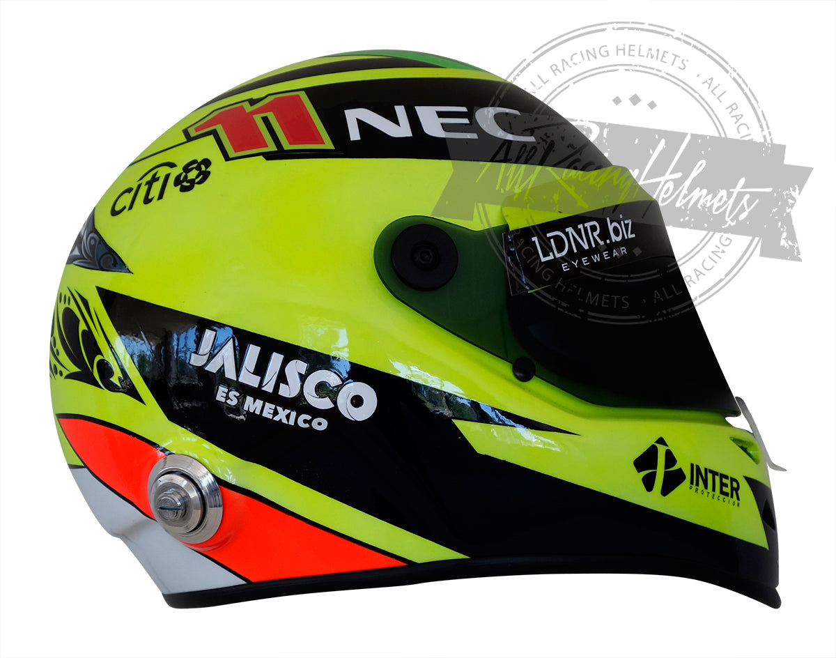 Casque Réplique F1 Sergio Perez 2017 Échelle 1:1