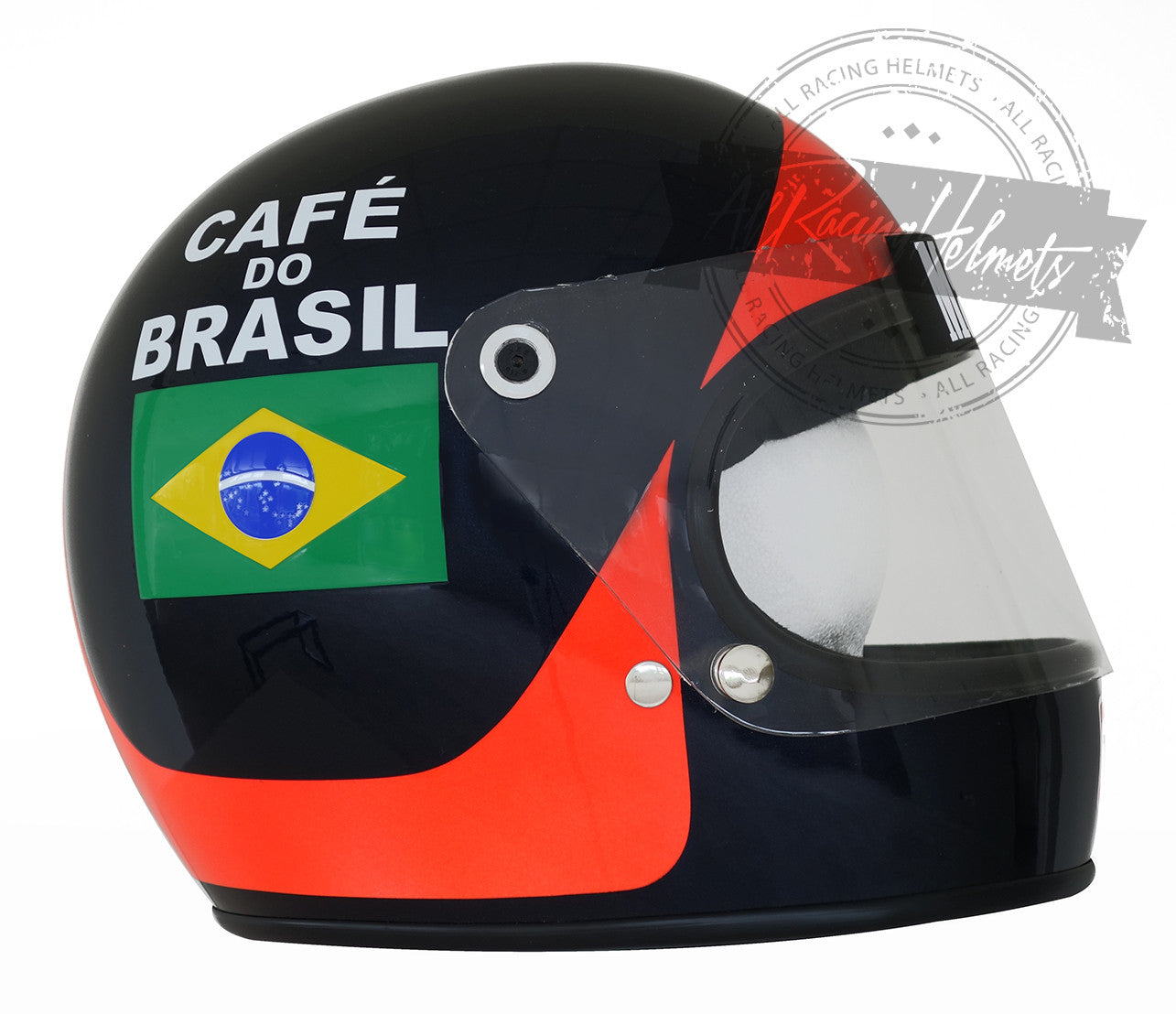 Casque réplique F1 Emerson Fittipaldi 1974 échelle 1:1