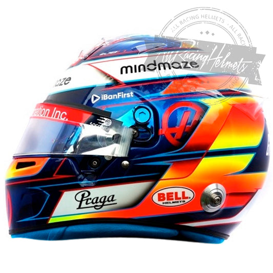Casque Réplique Romain Grosjean F1 2020 Échelle 1:1