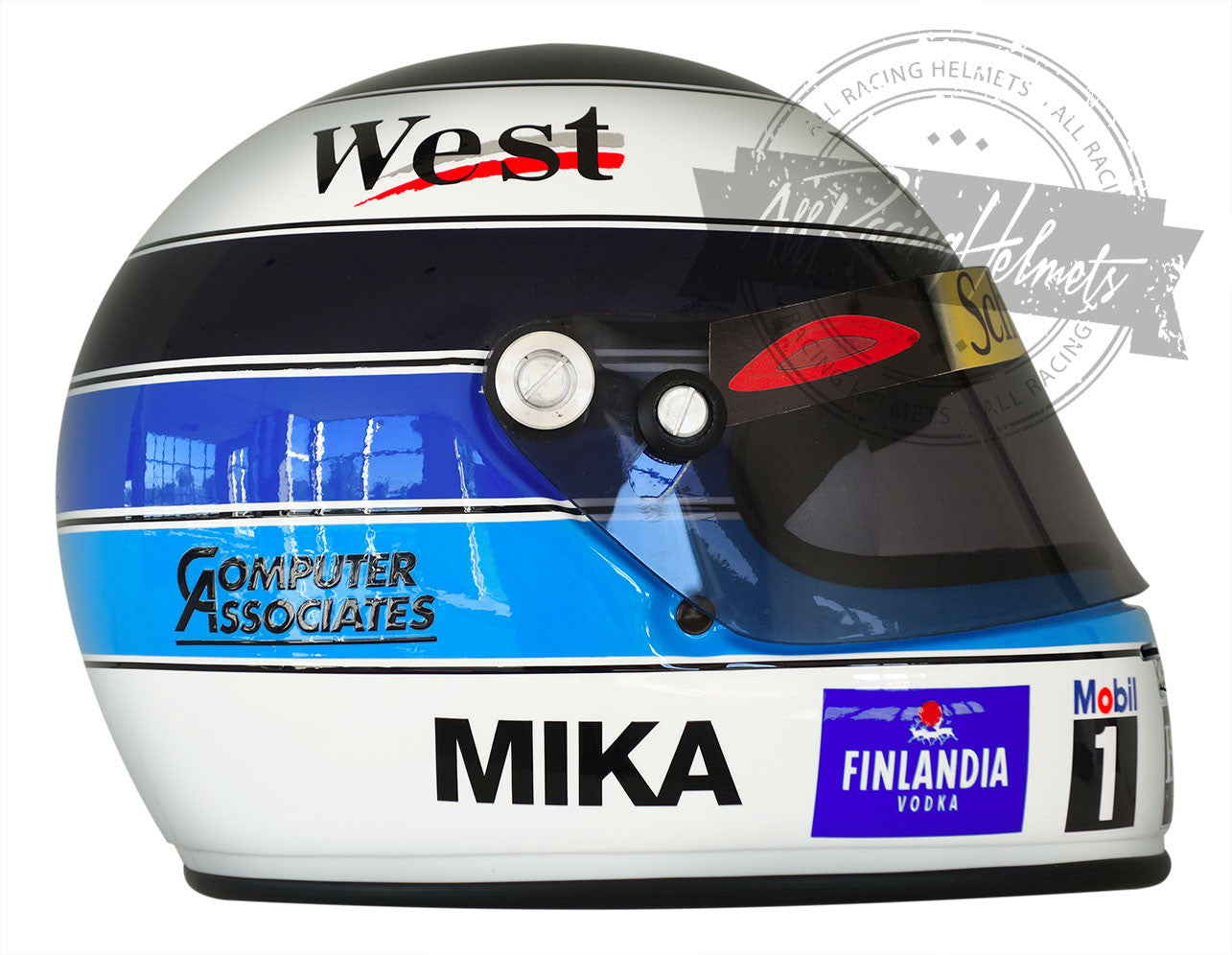 Mika Hakkinen 1999 F1 Replica Helmet 1:1 Scale