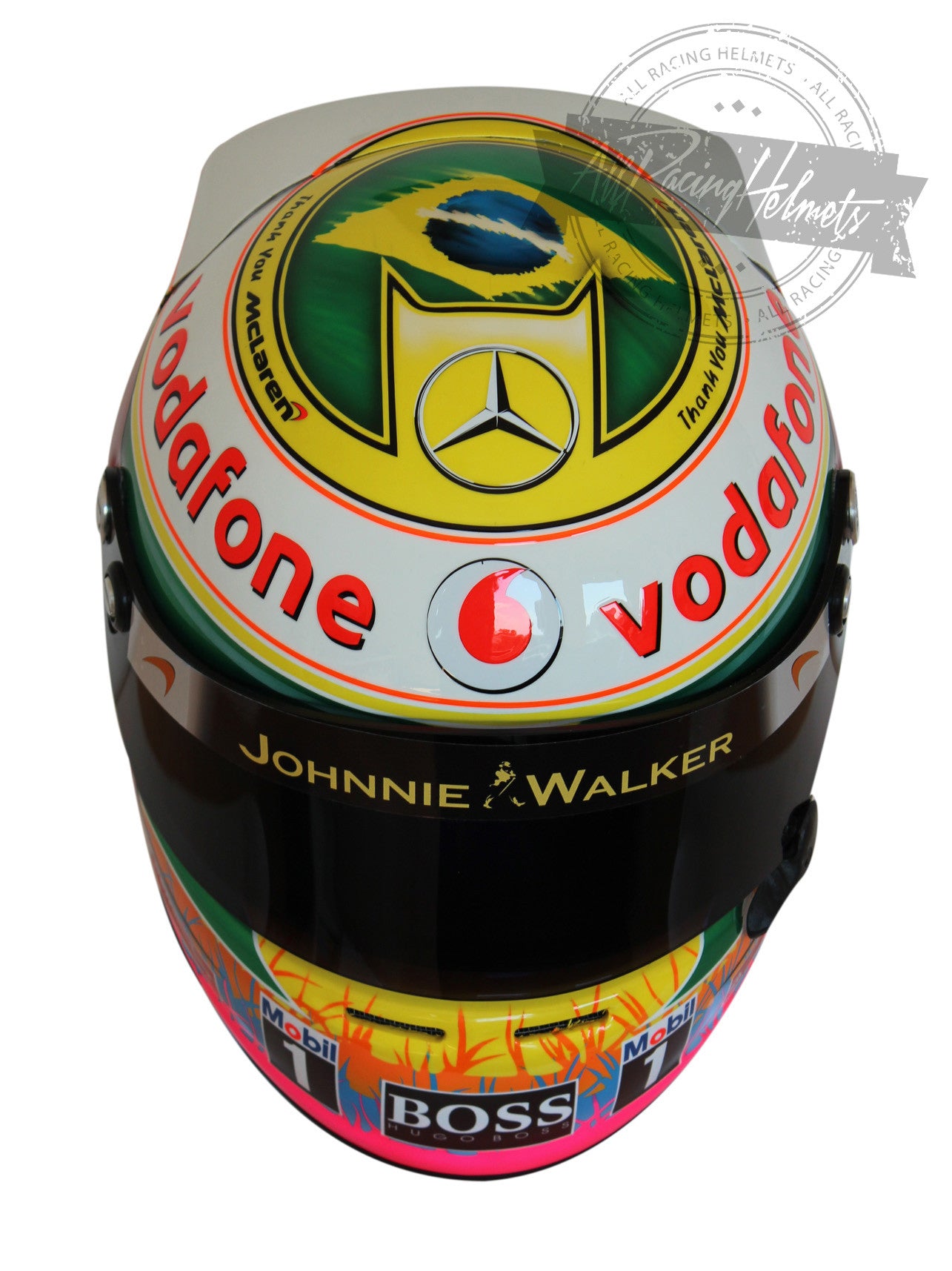 Lewis Hamilton 2012 Brazil GP F1 Replica Helmet 1:1 Scale