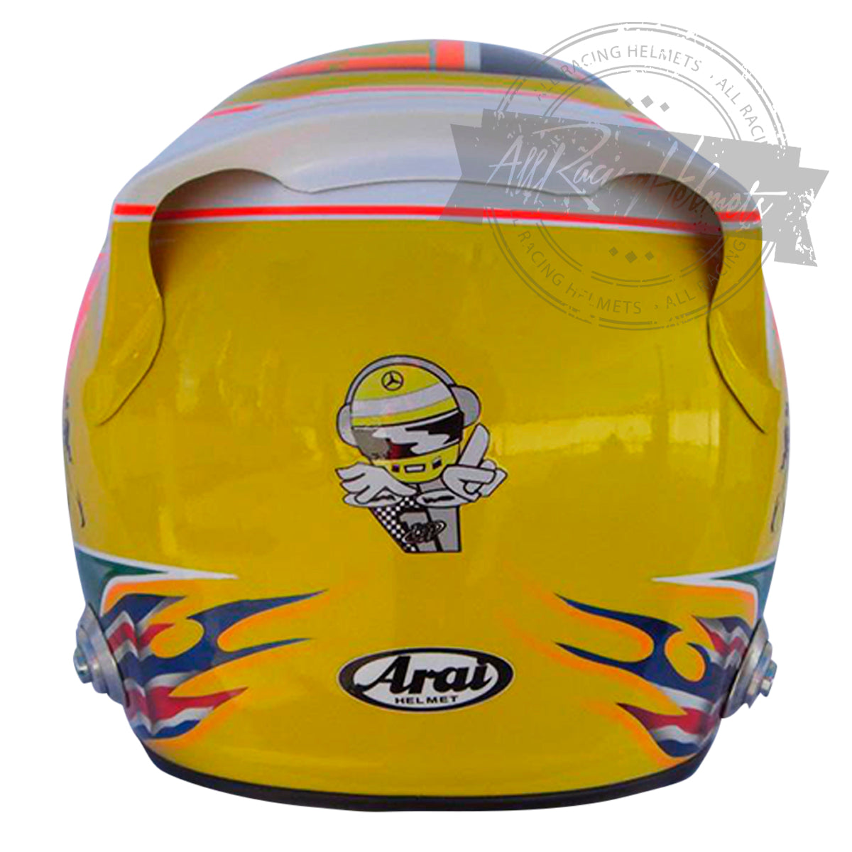 Casque réplique Lewis Hamilton 2010 Silverstone GP F1 échelle 1:1