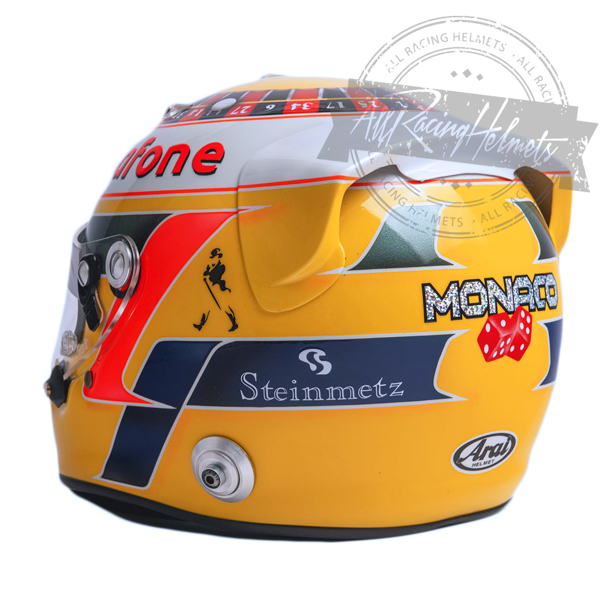Lewis Hamilton 2010 Monaco GP F1 Replica Helmet 1:1 Scale