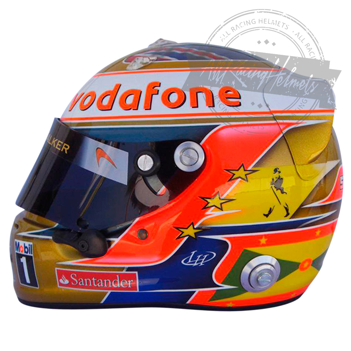 Lewis Hamilton 2012 Silverstone GP F1 Replica Helmet 1:1 Scale