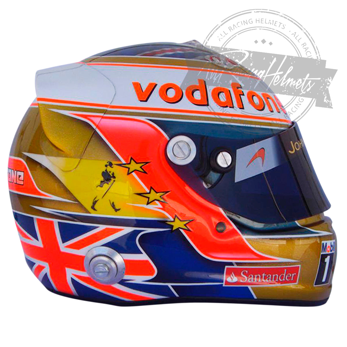 Lewis Hamilton 2012 Silverstone GP F1 Replica Helmet 1:1 Scale