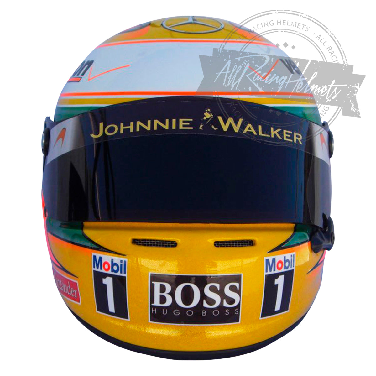 Casque réplique Lewis Hamilton 2012 Austin GP F1 Échelle 1:1