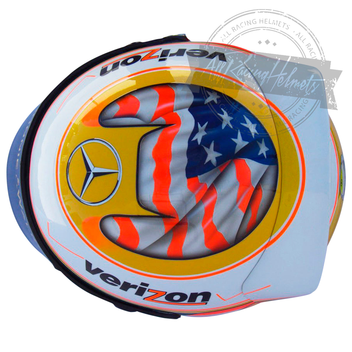 Casque réplique Lewis Hamilton 2012 Austin GP F1 Échelle 1:1