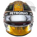 Lewis Hamilton F1 2018 Abu Dhabi GP "Gold & Black" Replica Helmet Scale 1:1