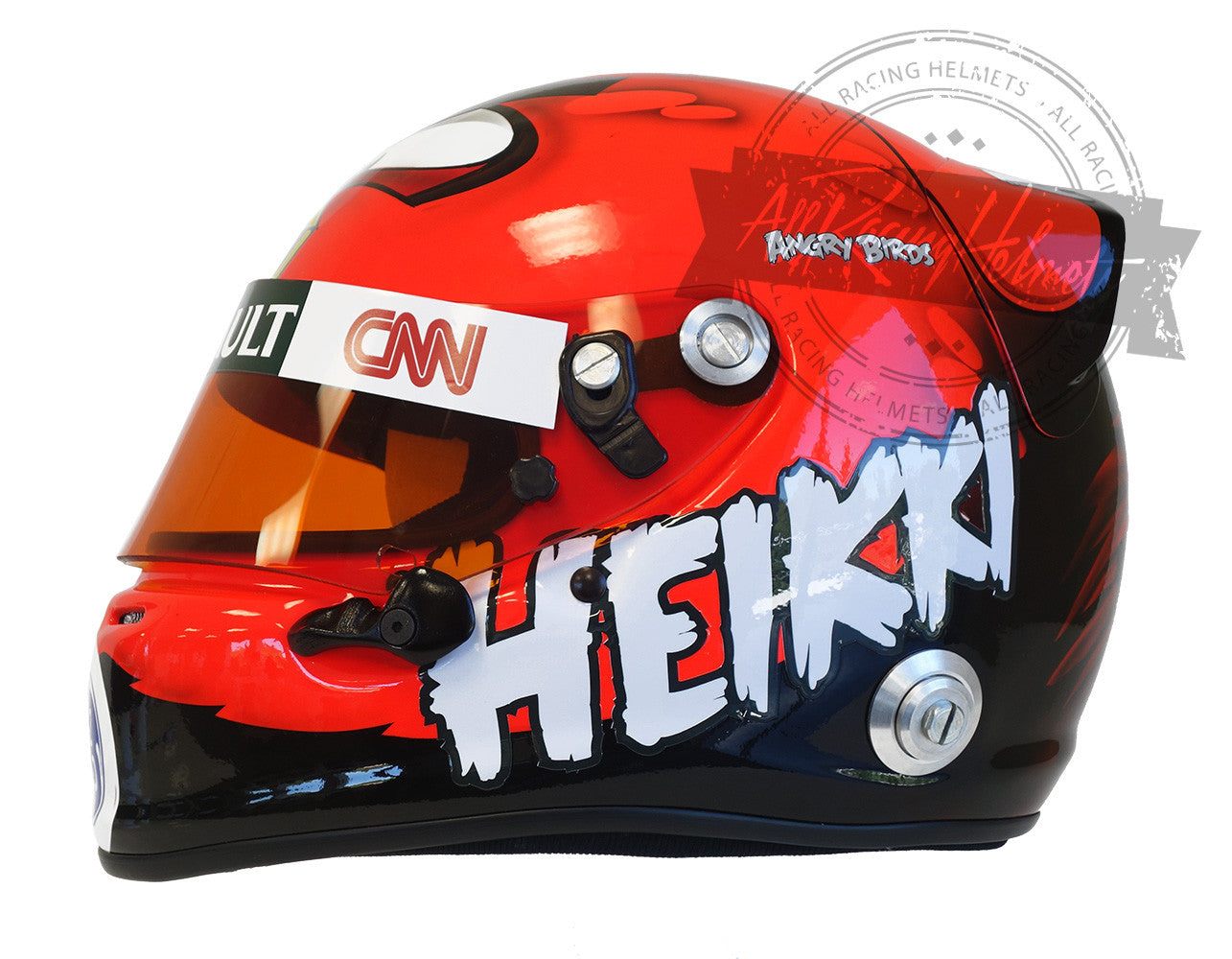 Heikki Kovalainen 2012 "Angry Birds" F1 Replica Helmet 1:1 Scale