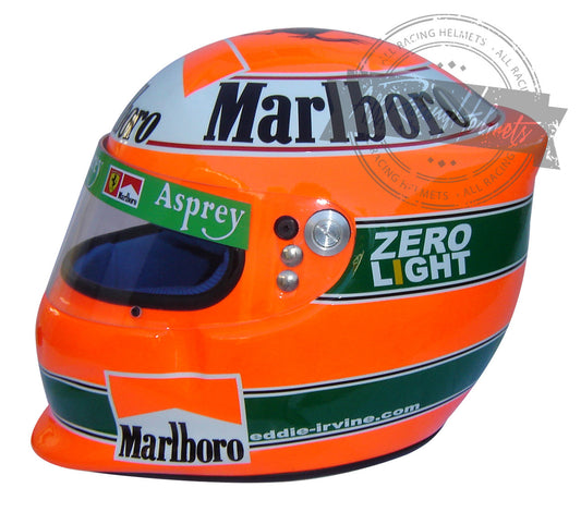 Casco réplica F1 Eddie Irvine 1998 Escala 1:1