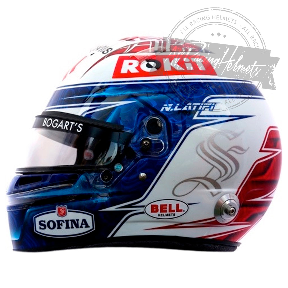 Nicholas Latifi 2020 F1 Replica Helmet 1:1 Scale